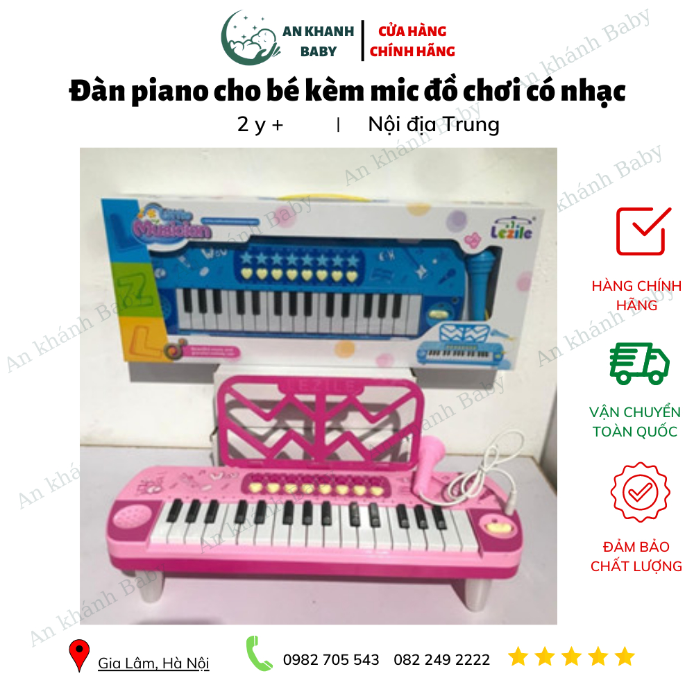 Đàn piano cho bé kèm mic đồ chơi có nhạc