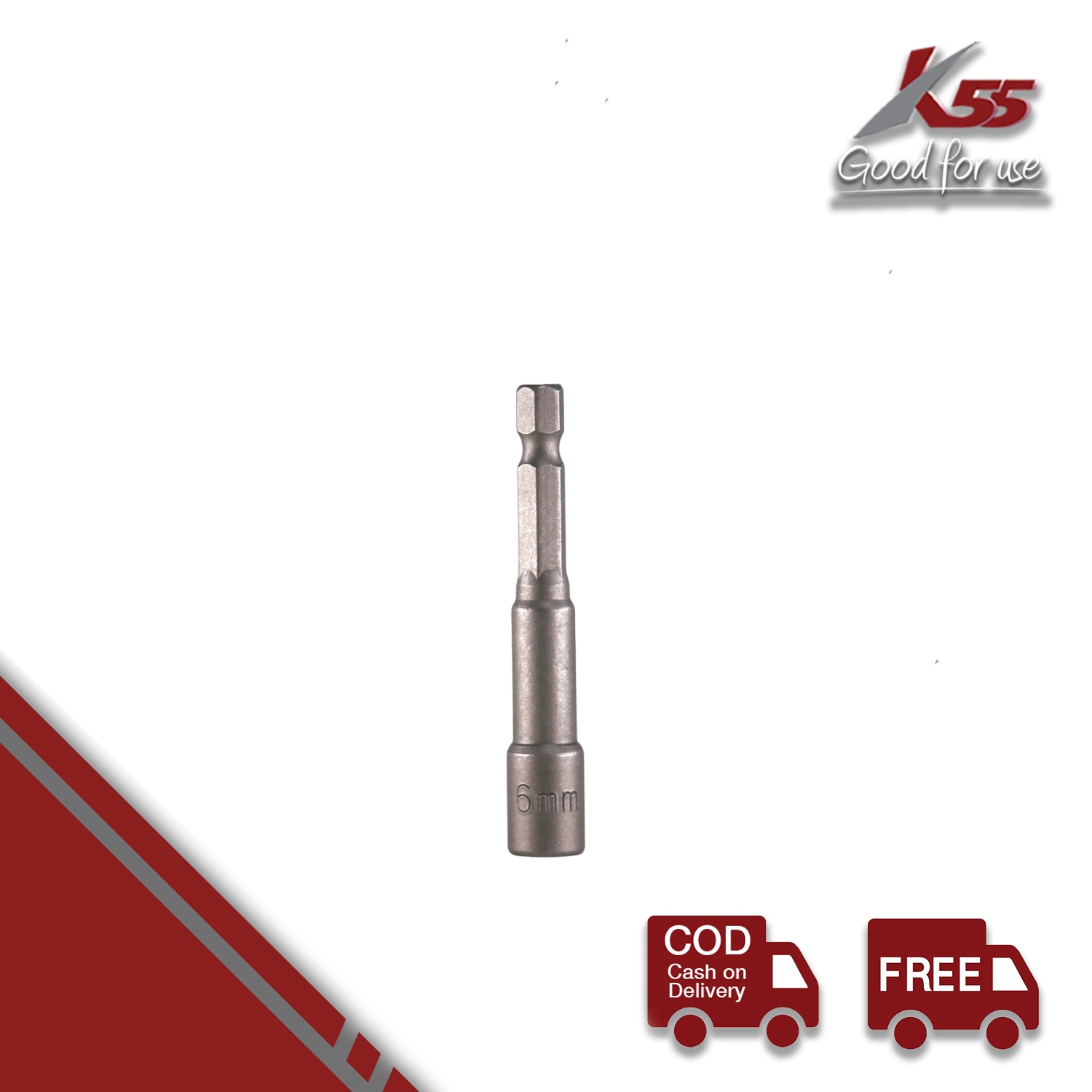 K55 Roofing Hex Nut Socket Kunci Soket Baut Atap Baja Ringan