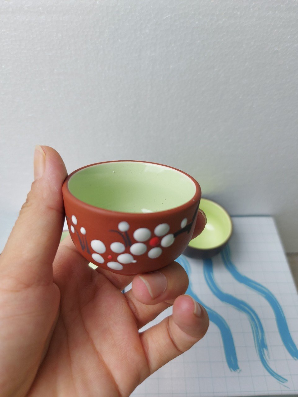 Set 06 Chén Uống Trà Đất Nung Bát Tràng