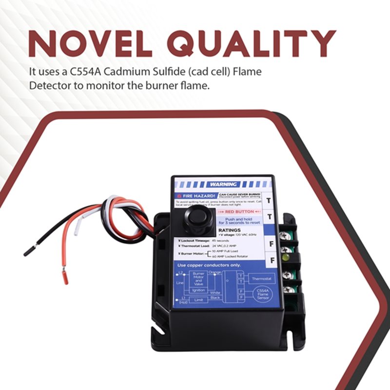 Forced Air Furnace for Boilers Intermittent Ignition Oil Primary Control for ICM1503 Firing System.