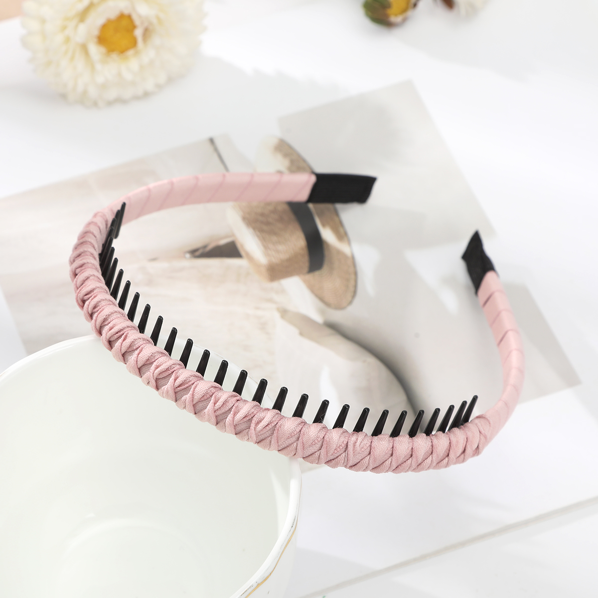Haimeikang Korean Style Wrapped Toothed Headband Hair Accessories for Women