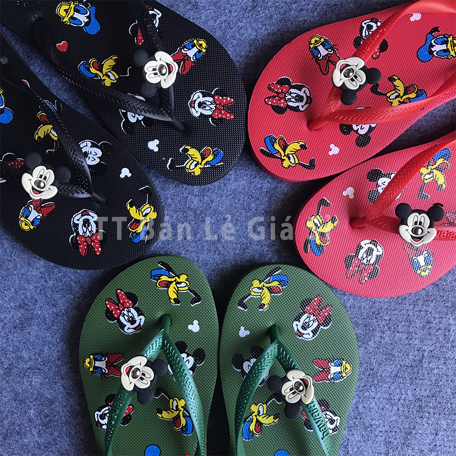 Dép quai kẹp nữ hình Mickey dễ thương