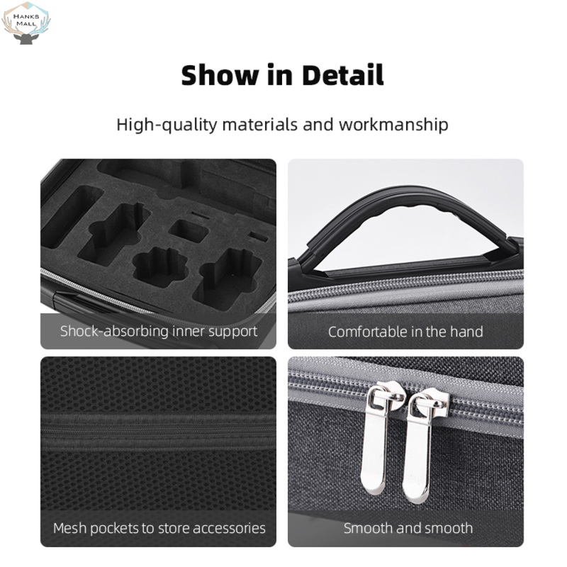 Storage Bag Double Zipper Design Camera Protective Case Customized Spaces Camera Accessories Organizer Compatible For DJI OSMO Pocket 3