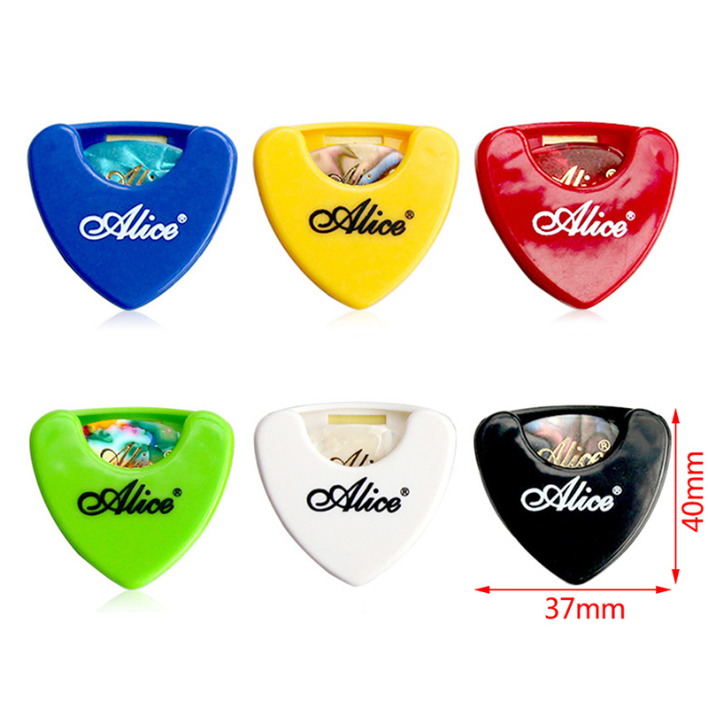💖🎈🎈 Guitar Pick Holder Plastic Plectrum Case Mediator Storage Self Adhesive
