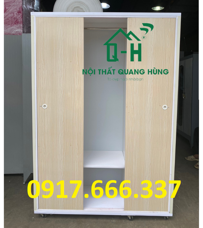 Tủ quần áo nhựa đài loan 1m8x1m2 3 cánh cửa lùa cao cấp