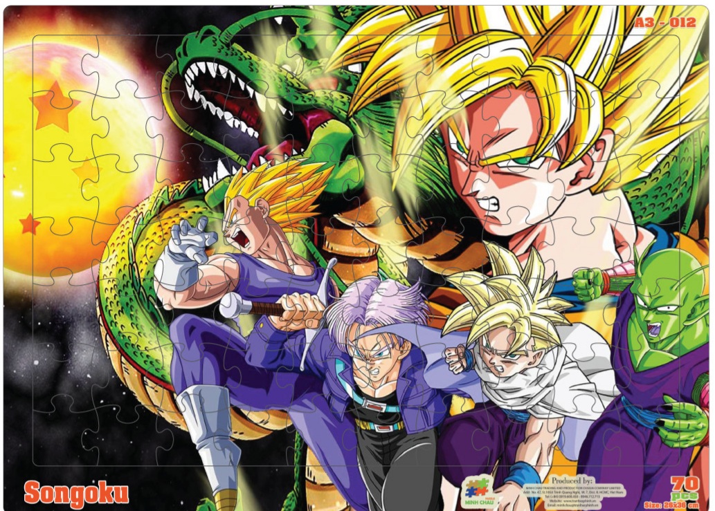 Tranh ghép hình 70 mảnh / songoku