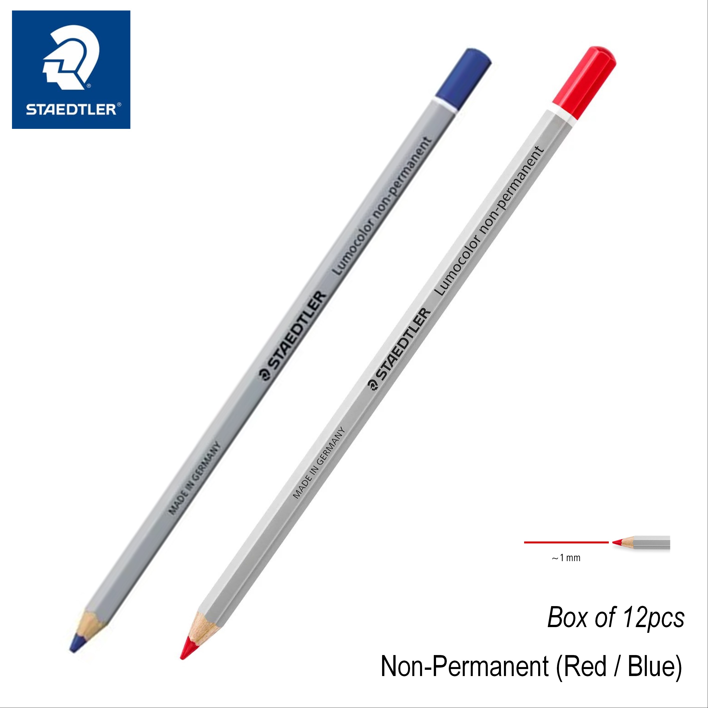 Staedtler Lumocolor Non Permanent Water Soluble Pencil Dry Marker