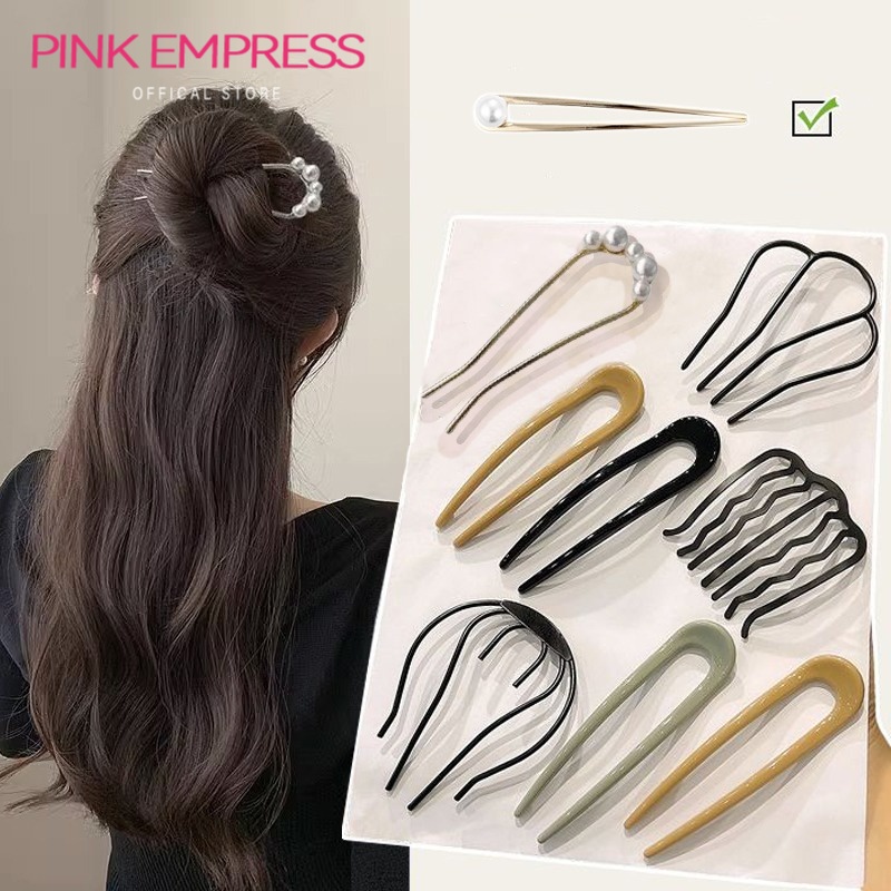 Phong cách Trung Quốc Kẹp tóc hình chữ U đa năng đơn giản