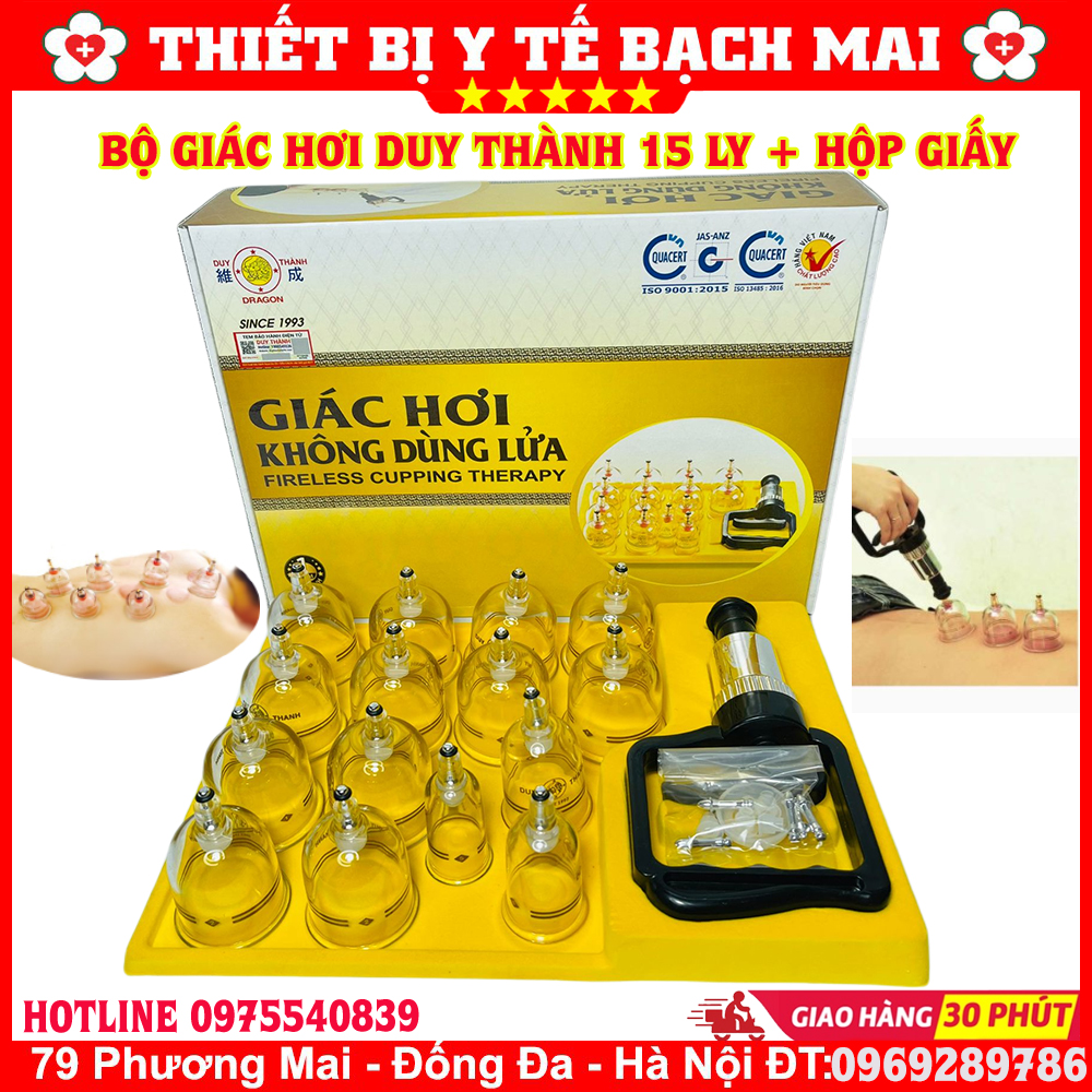 Bộ 15 ống giác hơi không dùng lửa duy thành