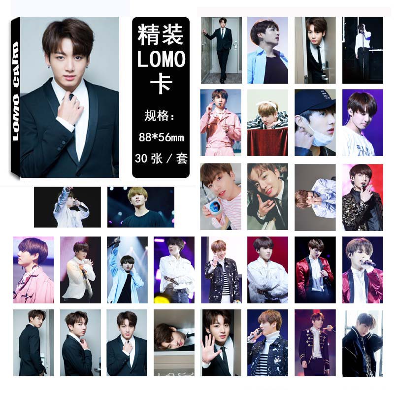 Hộp 30 ảnh lomo card Jungkook BTS