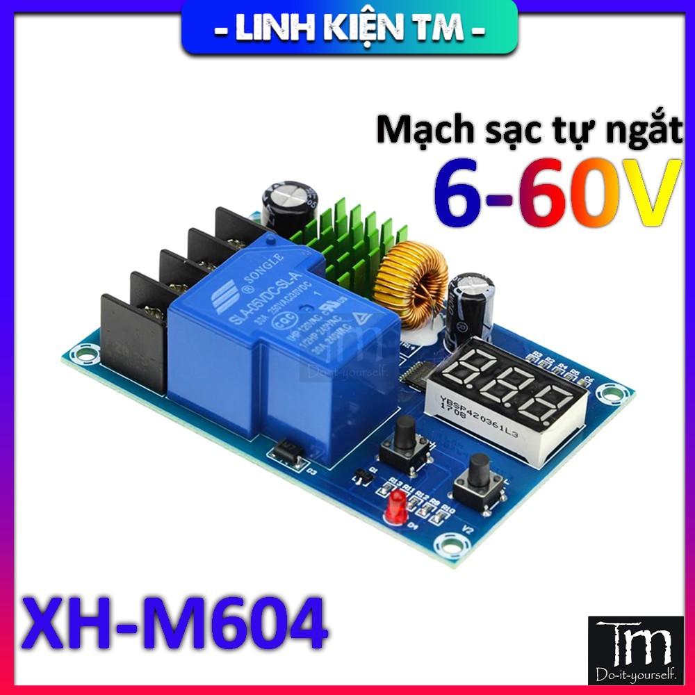 Mạch bảo vệ sạc ắc quy tự ngắt 6 – 60vdc