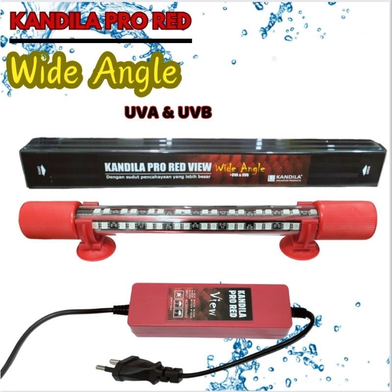 KANDILA PRO RED VIEW WIDE ANGLE PRO 1500 LAMPU LED CELUP TANNING AQUARIUM AQUASCAPE