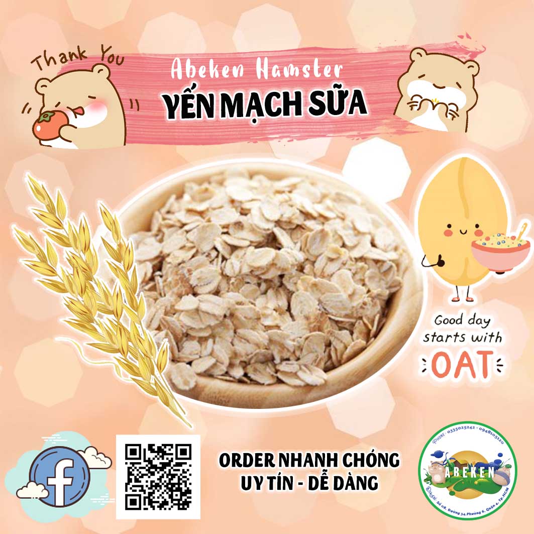 Yến mạch sữa cho Hamster/ Thỏ/ Bọ/ Sóc