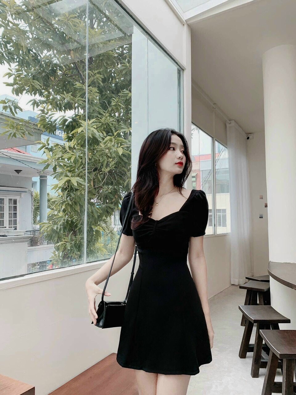 LIKEHER - ĐẦM NỮ D2268 MÀU ĐEN TRẺ TRUNG SIÊU TÔN DÁNG