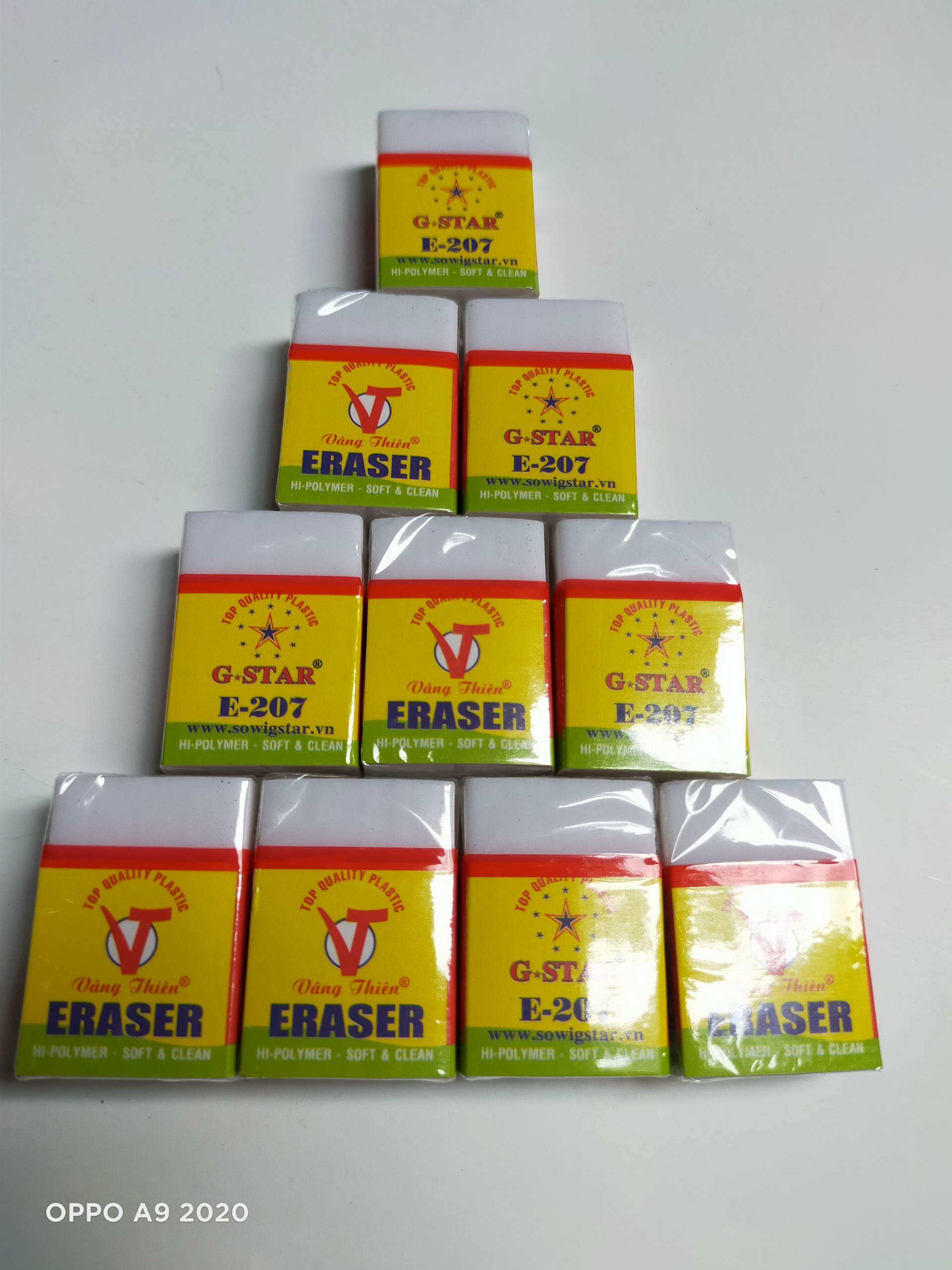 Combo 10 cục gôm trắng E-207 Gstar