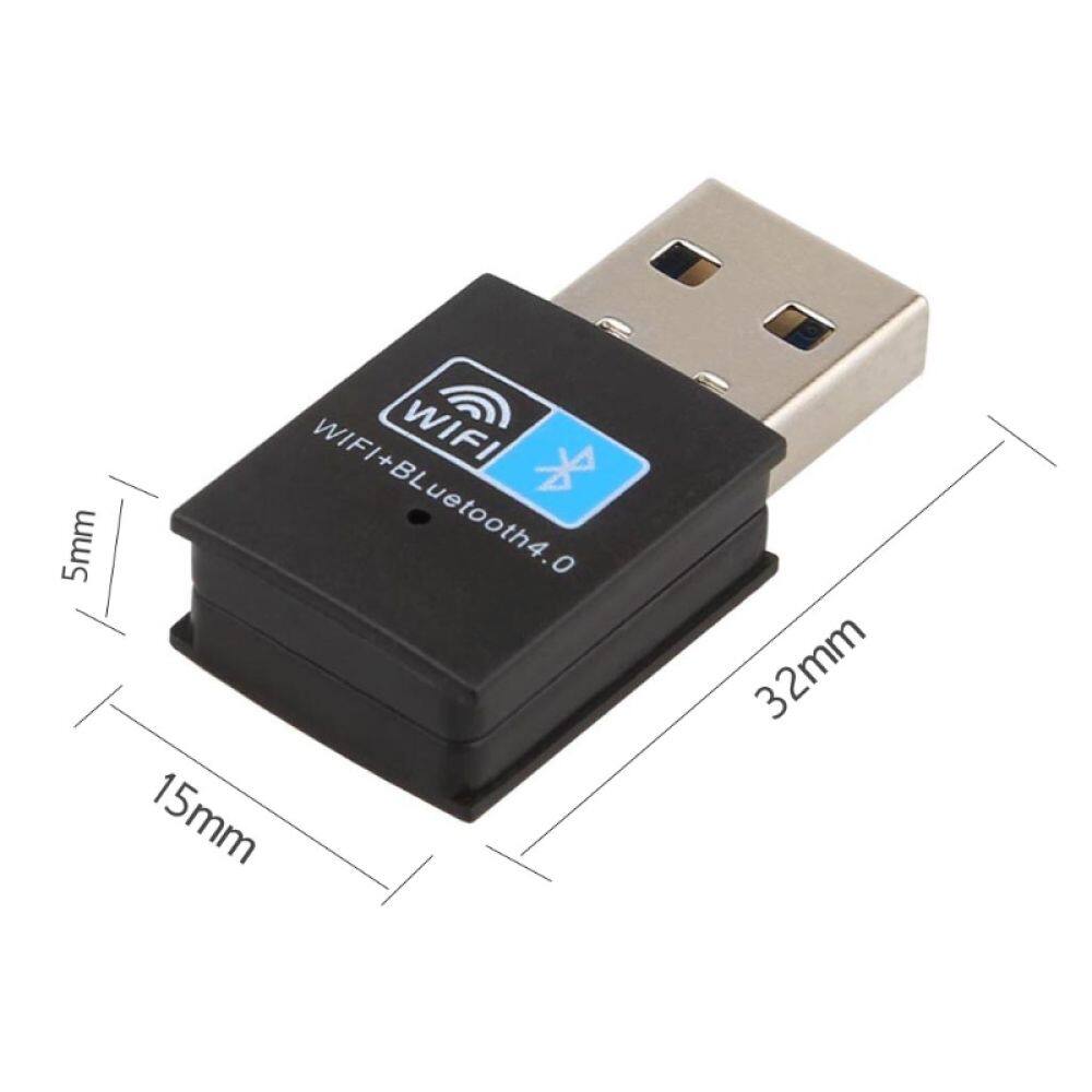 Tooach 2-in-1 wifi Bộ thu không dây Bluetooth 4.0 Adapter Dongle USB mini Lan Bộ chuyển đổi cho máy tính Máy tính để bàn máy tính xách tay hỗ trợ Windows XP Vista Win8 10