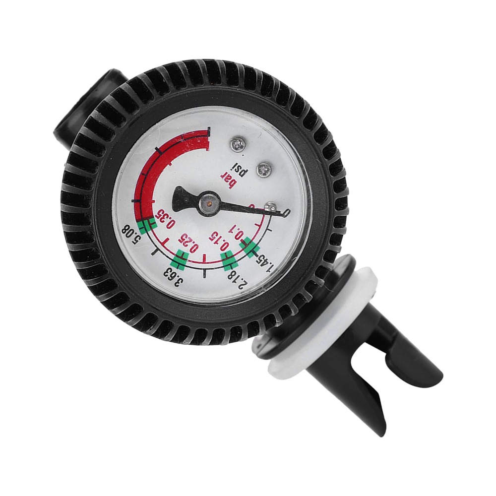Ideal 0~5 PSI Air Pump Pressure Gauge Black Color 1.5 Meter Dial Safety ...