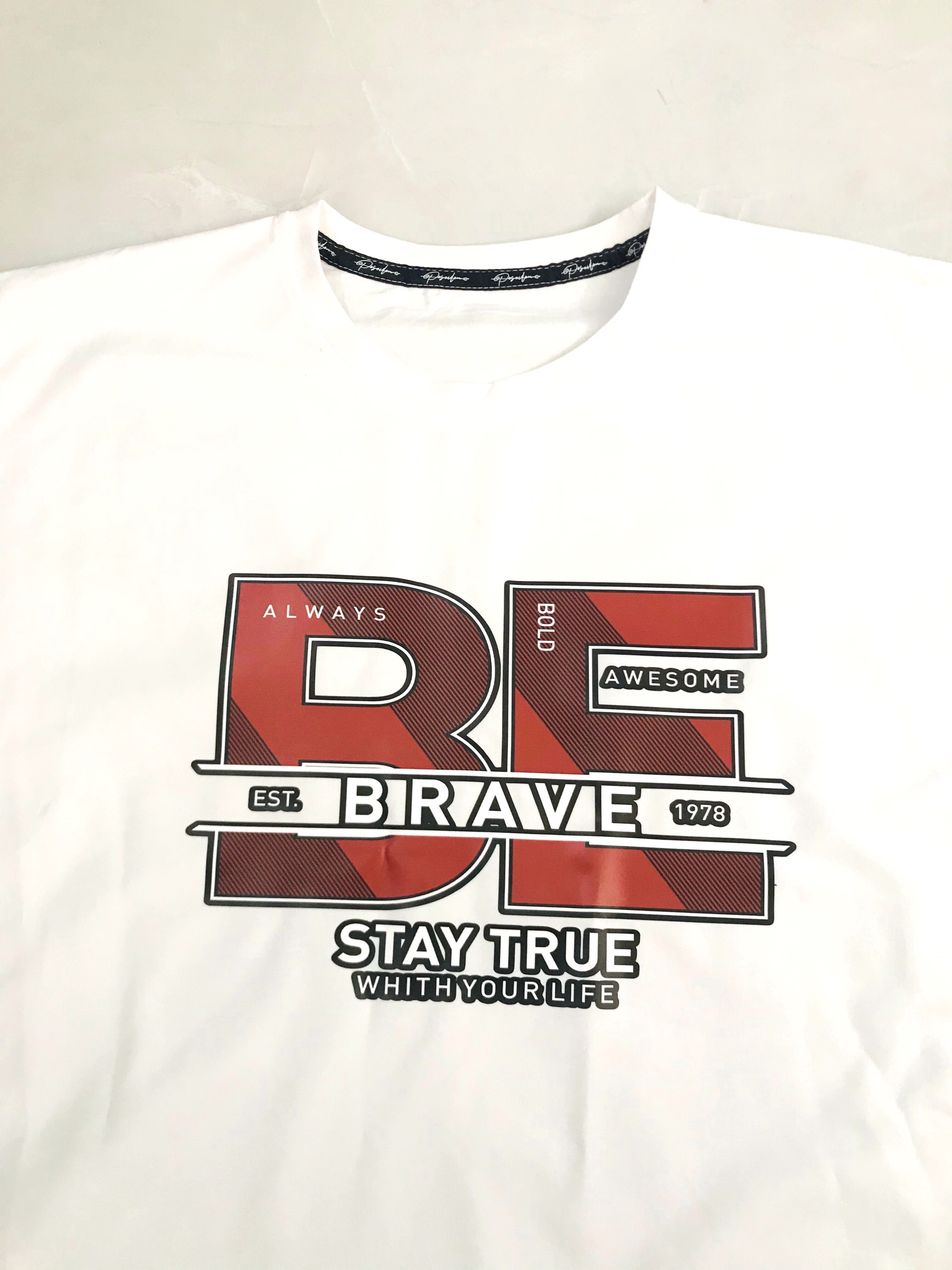 Áo thun form rộng unisex nam nữ Be Brave ( Công nghệ in DECAL )