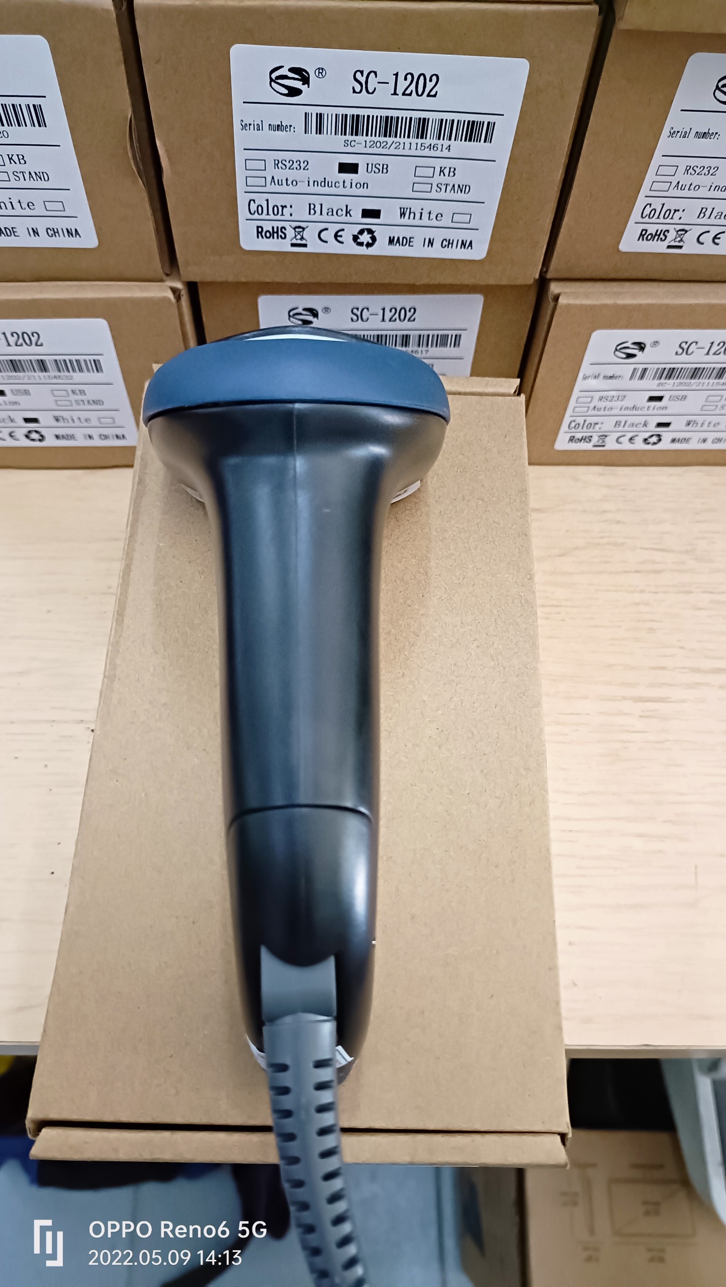 Máy quét barcode 1D cầm tay và tự động Shangchen SC1202