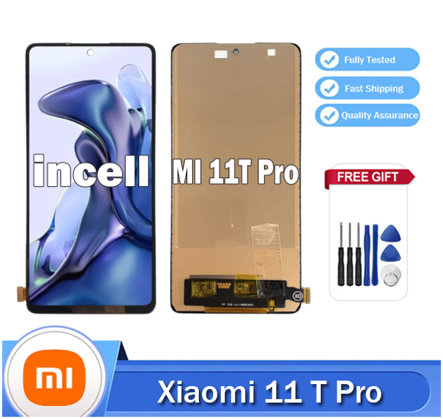 Ersatzbildschirm Xiaomi Schwarz HLYGZX Ersatz Display Für Xiaomi 11t 5G LCD Bildschirm TFT, Für Xiaomi Mi 11 Lite 5 G Akku