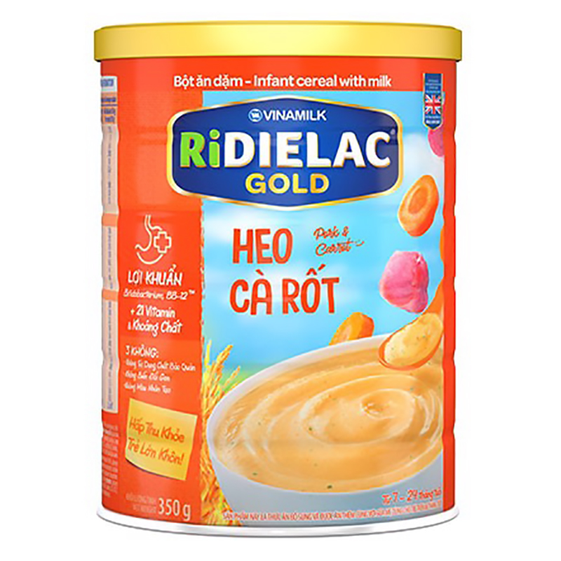 Bột Ăn Dặm Ridielac Gold Vinamilk Lon 350g