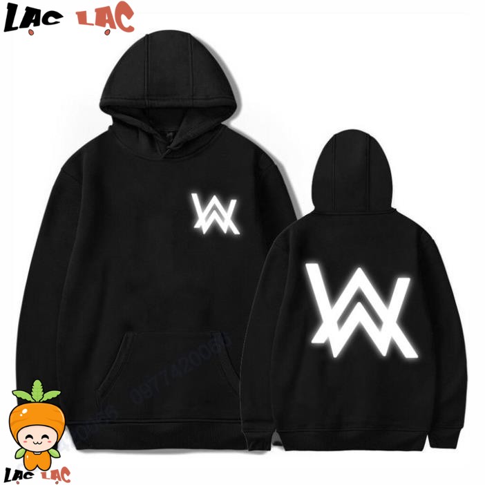 HOT áo hoodie alan walker phản quang - áo chất