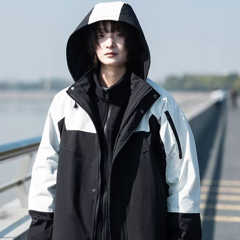 YAZHINIAO Stormjacketmen'snewcasualwindproofwaterproofhoodedjacket