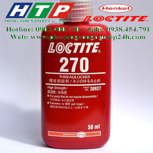 Keo 270 - 50ml khóa ren màu đỏ