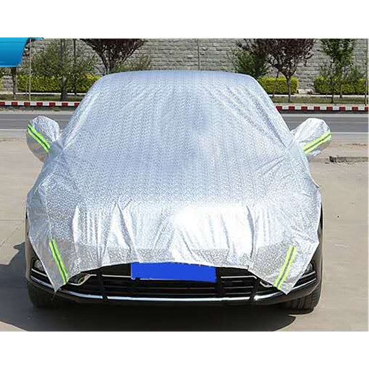 Bạt phủ nửa xe ô tô che cả nắp capo - Bạt trùm nóc xe hơi chống nóng, chống xước, chống mưa, cho các dòng xe 4-7 chỗ