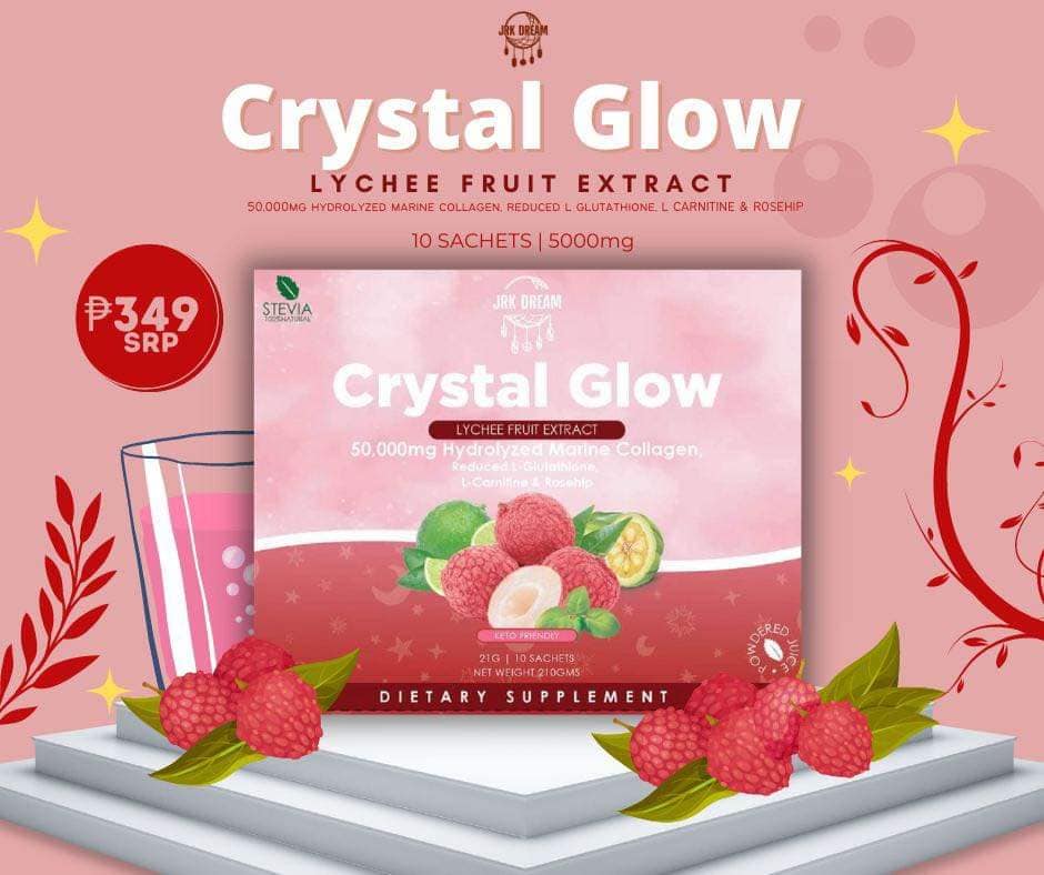 Crystal Glow Collagen Drink in Lychee (10sachets) White Chocolate Mocha /Caramel Macchiato