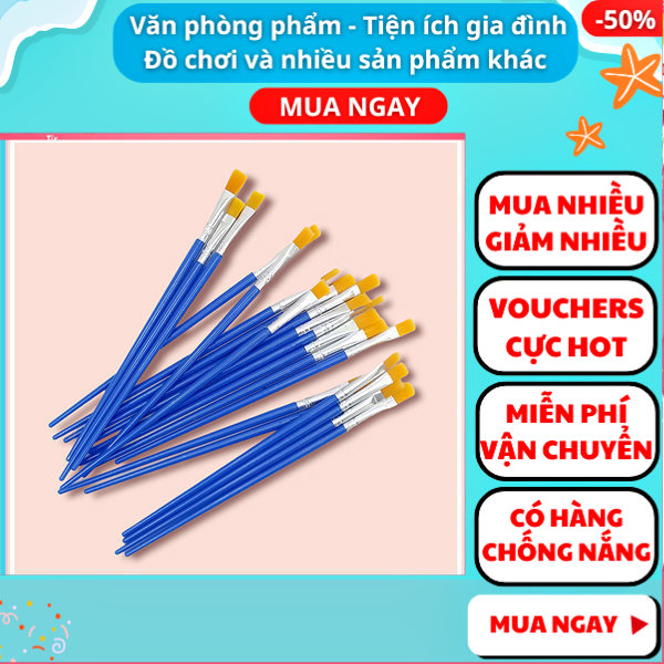 Cọ vẽ nail vẽ móng tay tô màu nước giá tốt, cọ vẽ màu acrylic màu nước chuyên dụng cho người mới bắt đầu, cọ vẽ tranh màu nước tranh sơn dầu loại tốt giá rẻ , Nguyễn Thùy Store
