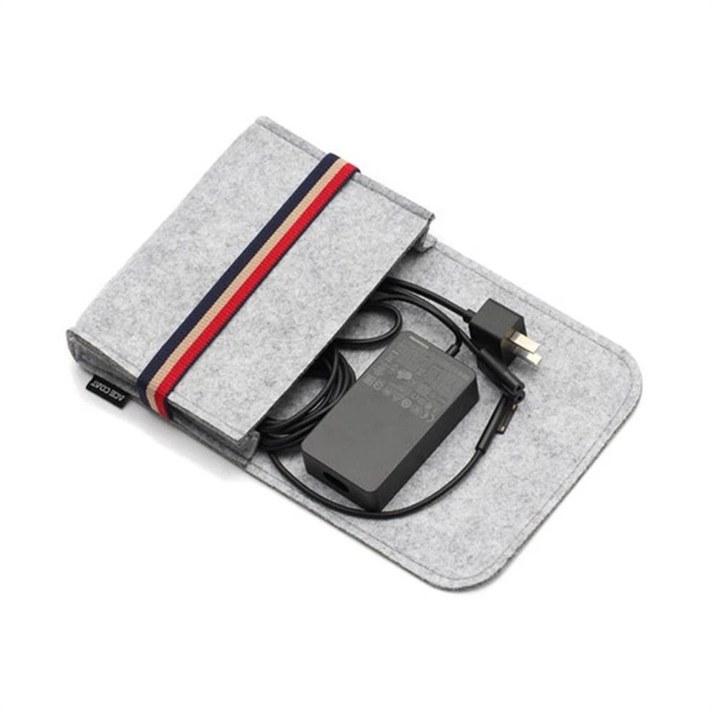 NPIQL Multifunction Travel USB Cable Earphone Coin Package Mouse Pouch Felt Storage Bag Data Cable Case Chargers Storage Bags Organizer Bag
