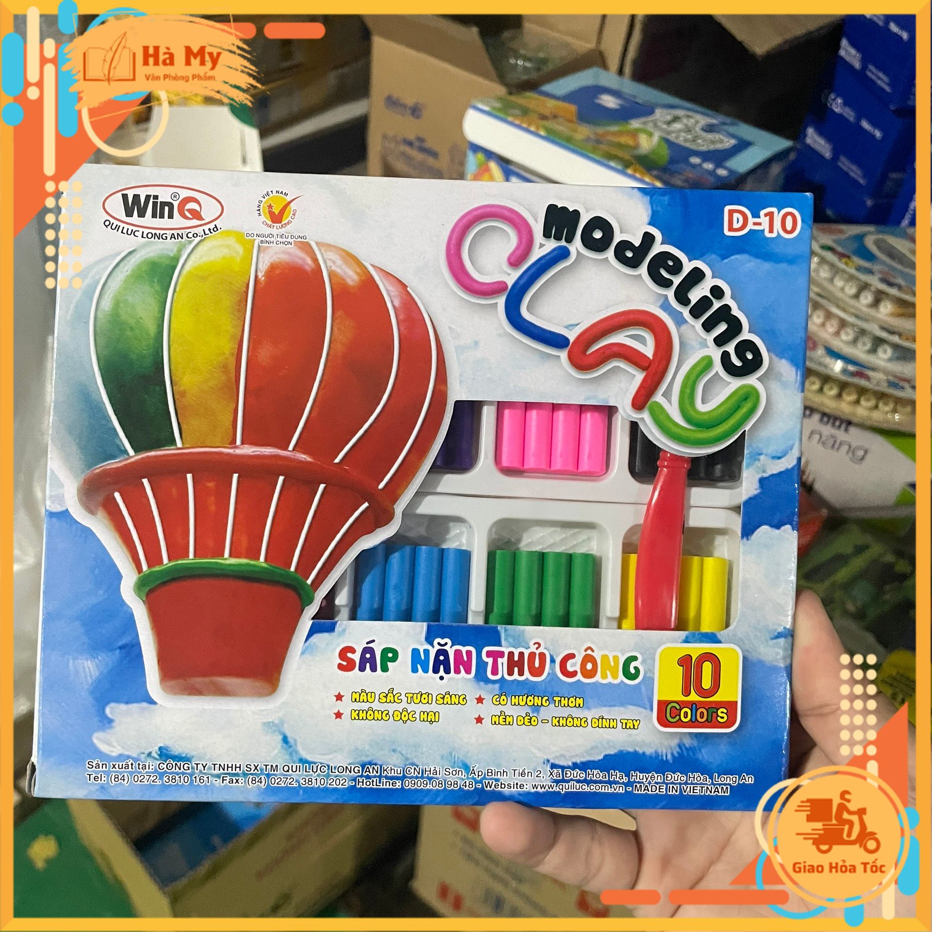 Đất nặn thủ công 10 màu WinQ D-10