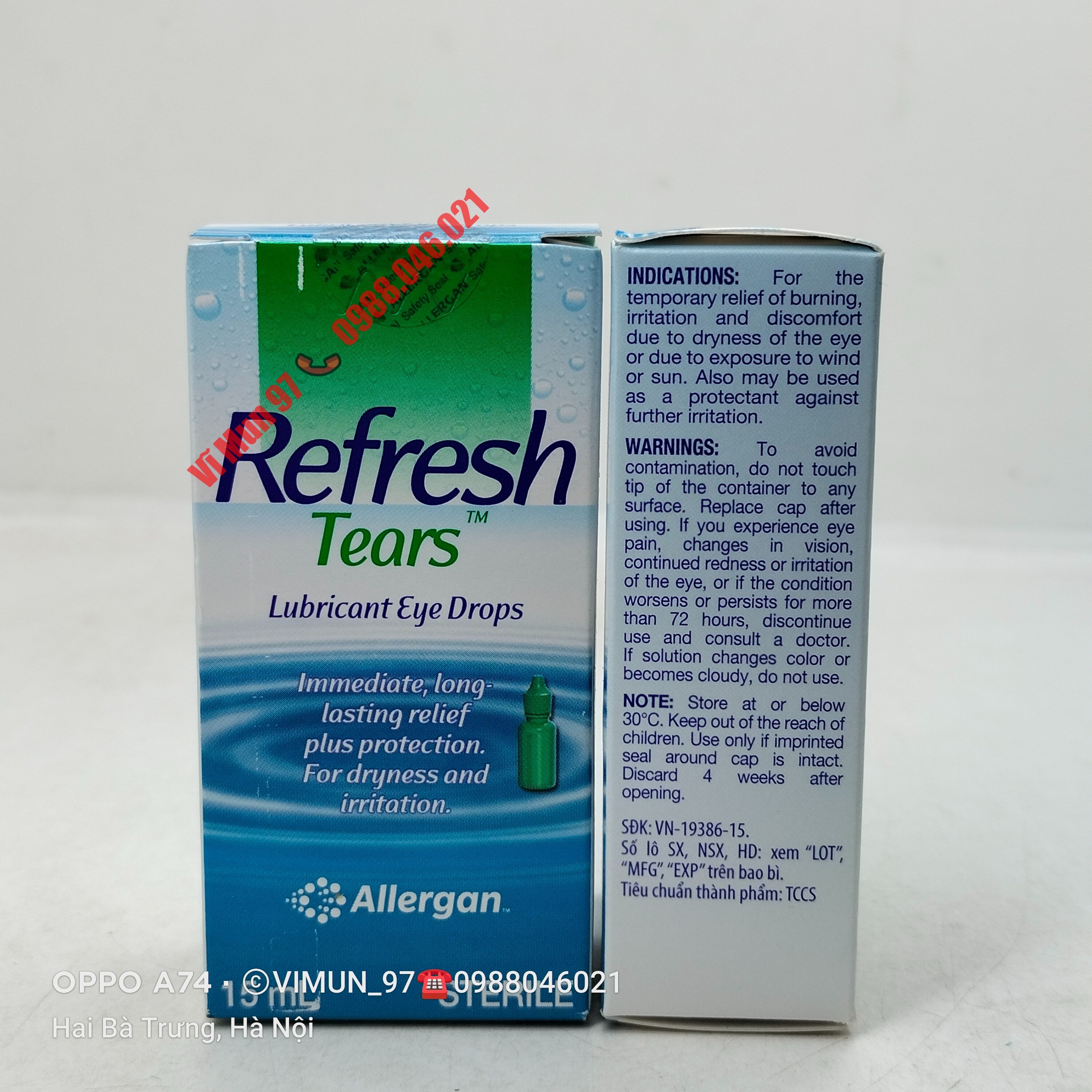 Nước nhỏ mắt Refresh Tears chai 15ml