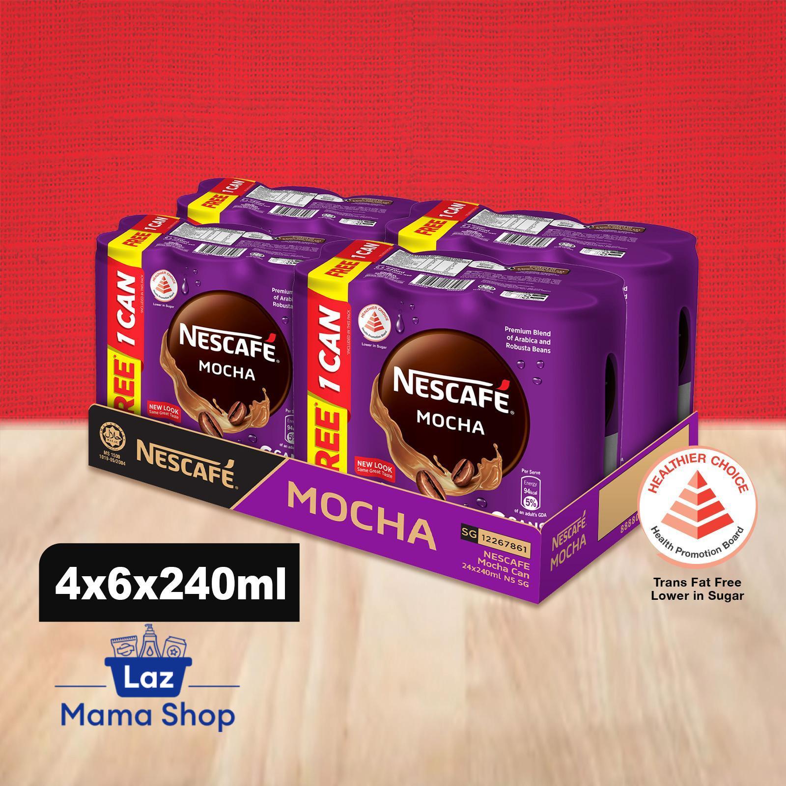 NESCAFE Milk Coffee Mocha Can - Carton (5+1) (Laz Mama Shop