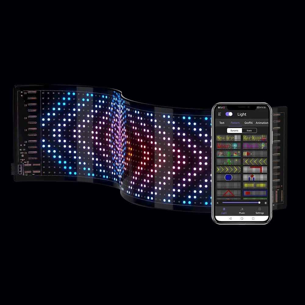 LED Matrix Pixel Panel Bluetooth App adressierbar RGB-Muster Animation Display LED Strip Lighting