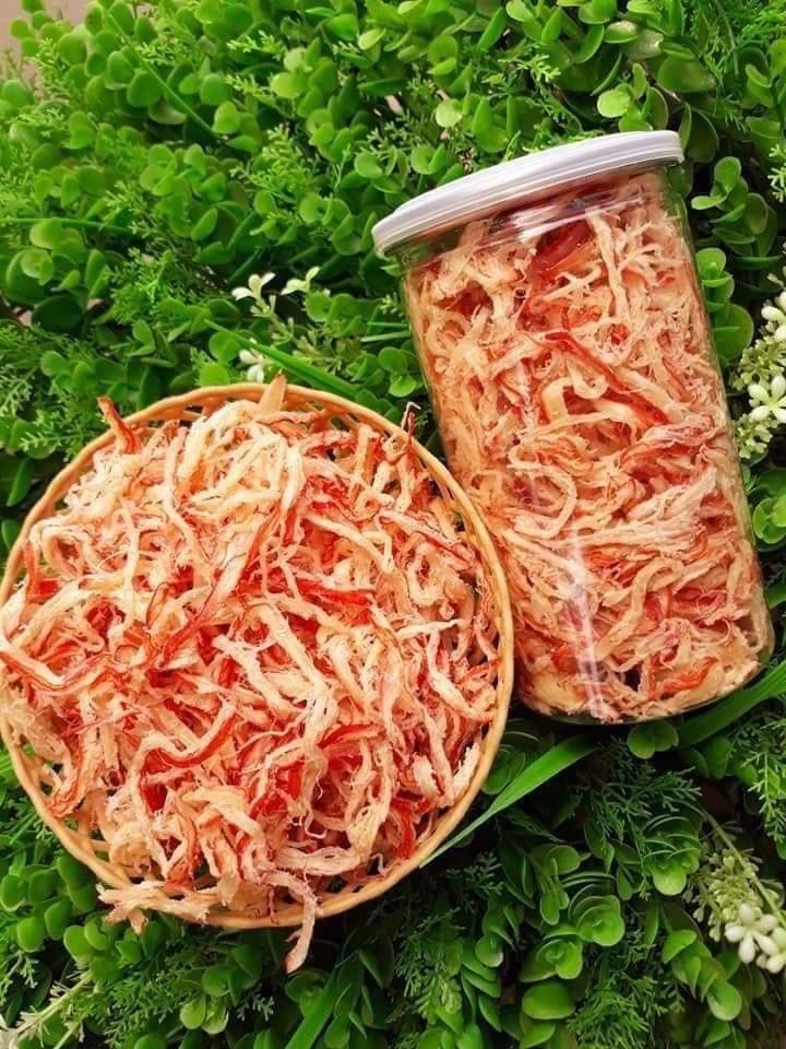 Combo 2 hũ (300g/hũ) Mực Xé Sợi Hấp Nước cốt dừa MAXIFOOD