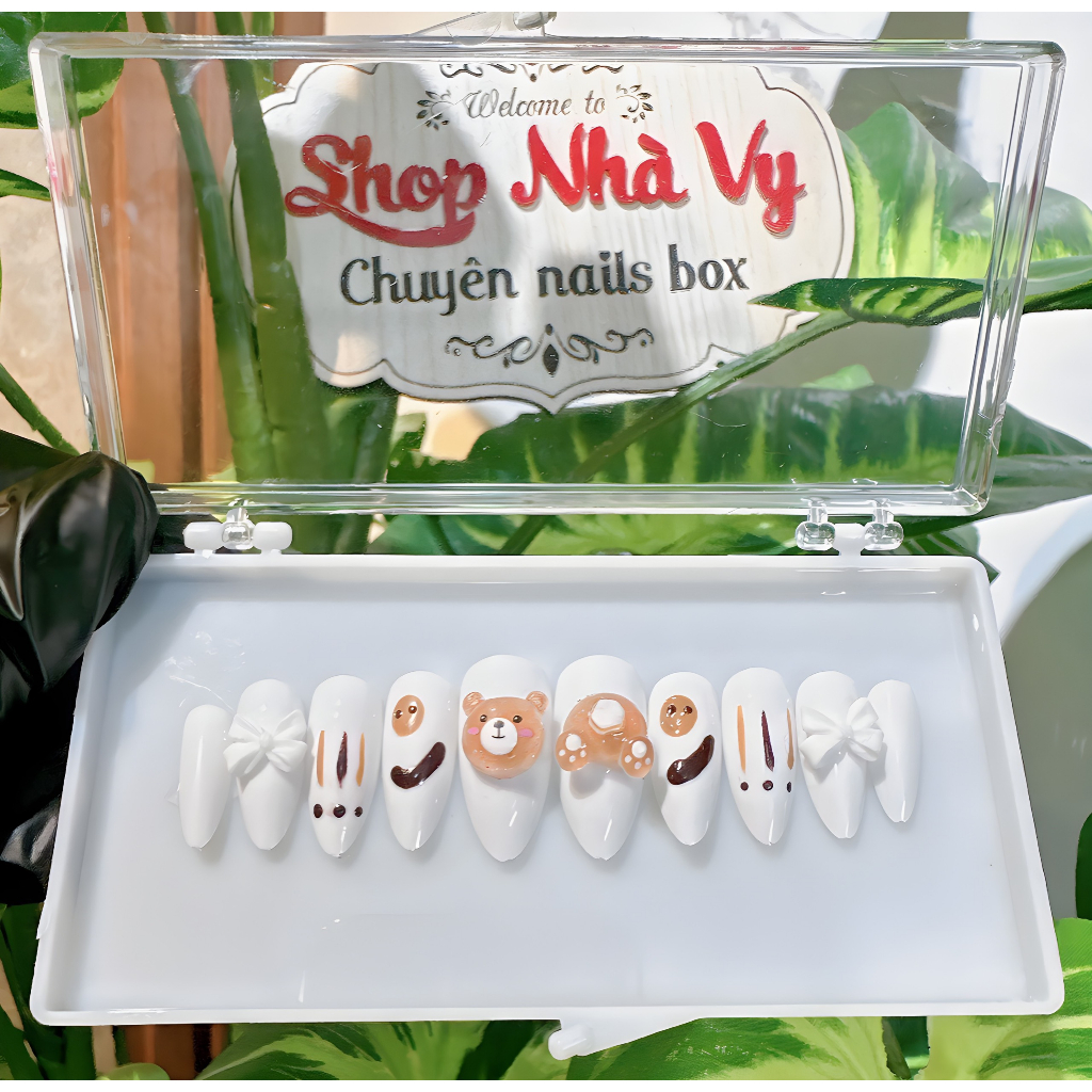 Nails thiết kế 24 móng kiểu dễ thương mã 366