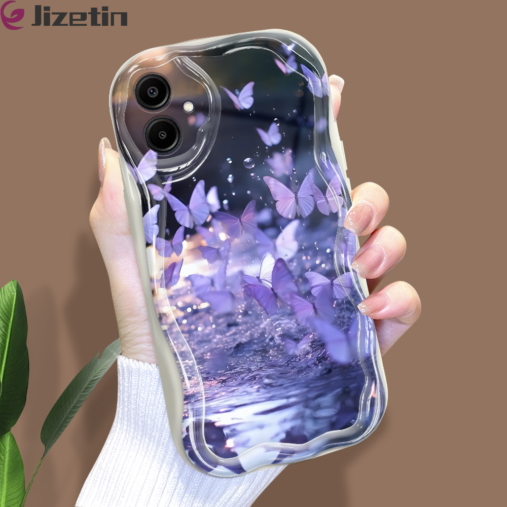 Jizetin%20for%20Samsung%20A06%20Back%20Cover%20Beautiful%20Butterfly%20Wavy%20Edge%20Soft%20Silicone%20Phone%20Case%20-%20Image%202