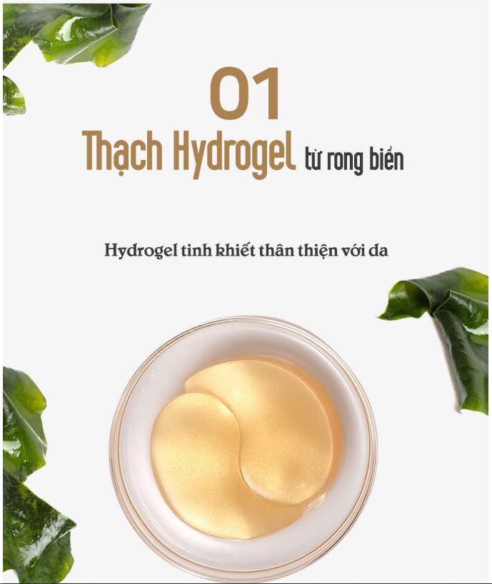Mặt nạ mắt Petitfee Gold Hydrogel Eye Patch (60 miếng)