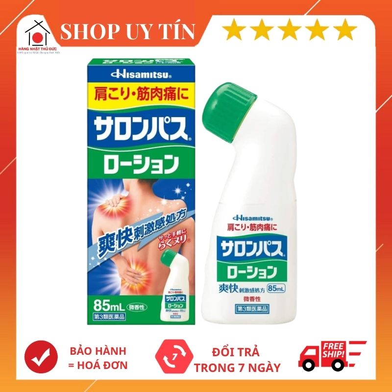 Lăn xoa bóp giảm đau salonpas hisamitsu 85ml nội địa nhật bản - hàng nhật chuẩn tại shop hàng nhật thủ đức