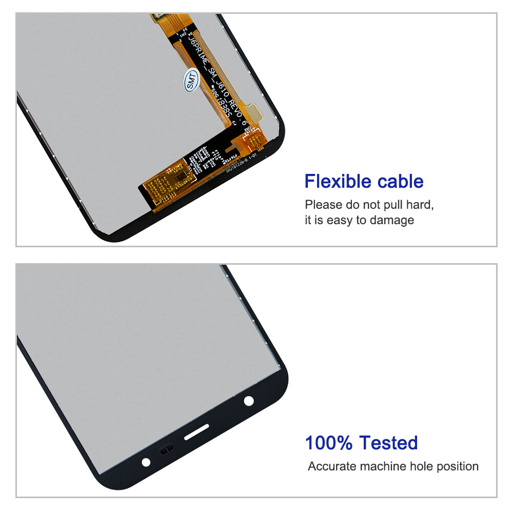 จอ LCD ทดสอบ100% สำหรับ Samsung Galaxy J6 + J6 Plus J610อะไหล่หน้าจอ ...