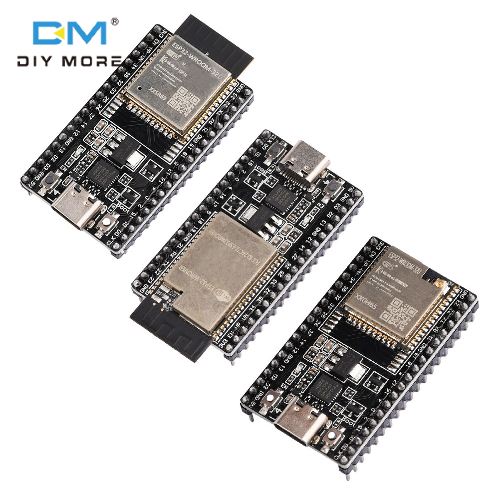 diymore ESP32 DevKitC WIFI+Bluetooth development board based ESP32 equipped with ESP32 WROOM-32D 32U ESP32 WROVER module IoT NodeMCU-32 TYPE-C