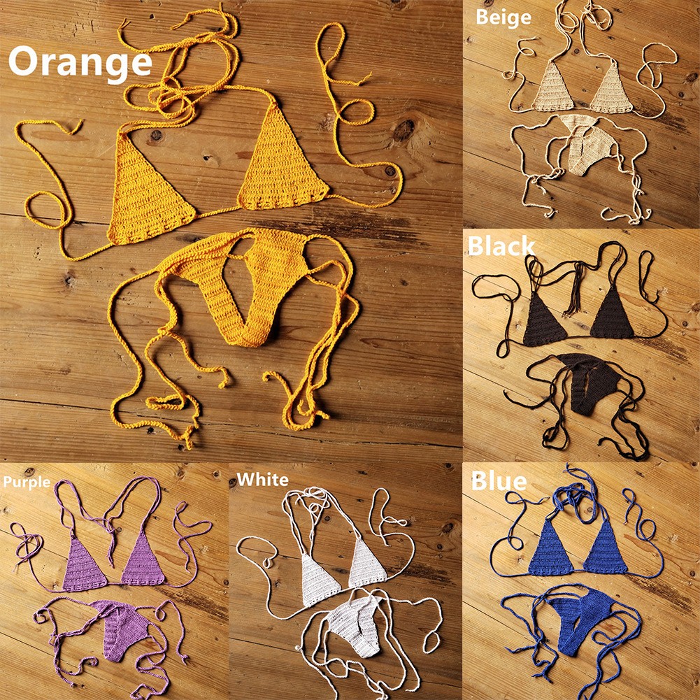 【YOUWORTH】 Swimwear Bikini Set Beach Solid Color Women\'s Beach Swimwear Bikini Set