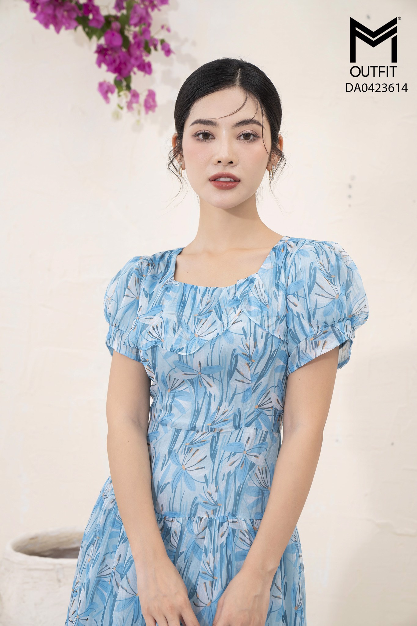 Đầm dáng xòe, tà bong, tùng nhún