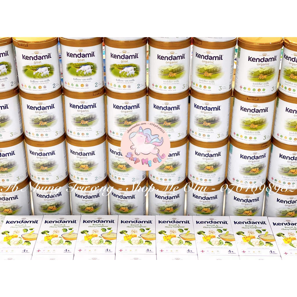 [Mẫu Mới] Sữa Kendamil Dê đạm A2 Số 1, 2 ,3 - Hộp 800g