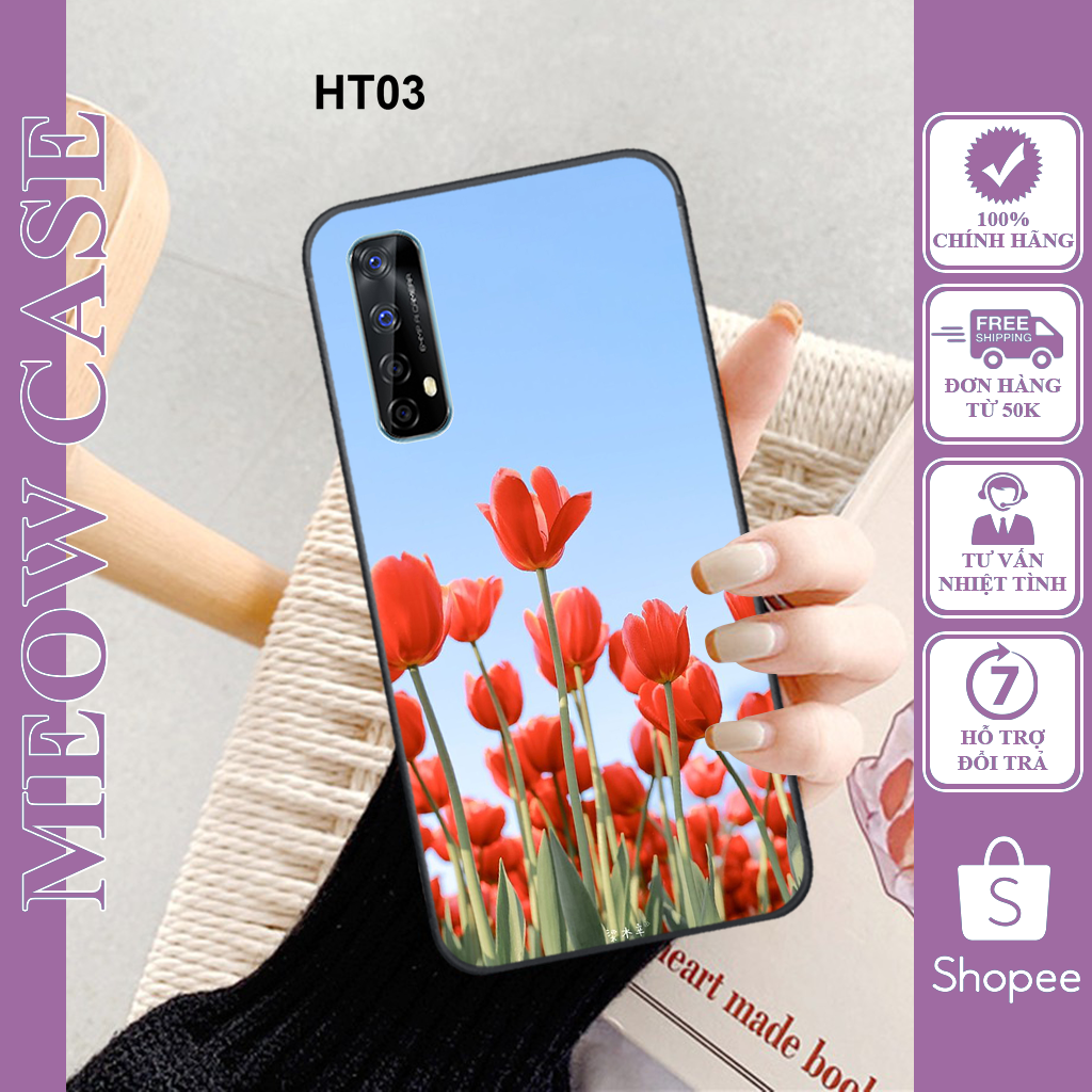 Ốp dẻo Realme 6/6Pro/7/7Pro/8/8Pro in hình Hoa