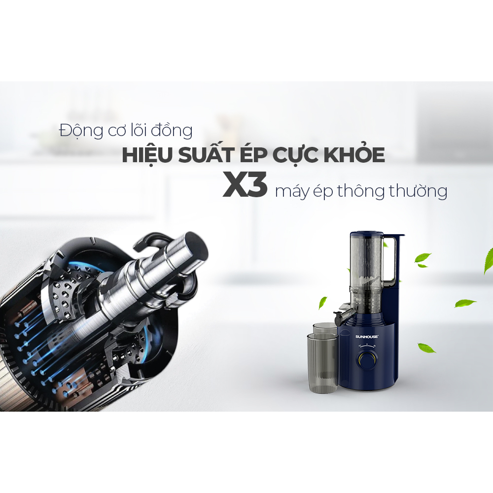 Máy ép chậm SUNHOUSE SHD5512 - Bảo hành toàn quốc 12 tháng
