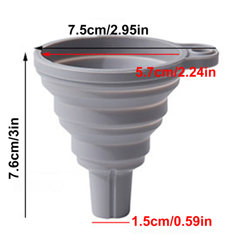 Silicone gấp Phễu dụng cụ nhà bếp phụ kiện nhà bếp Phễu Gập Mini Silicone tiện dụng có thể gập lại Phễu