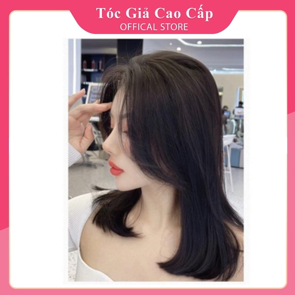 Tóc mái giả, mái dài layer hàn quốc sole- tóc sợi tơ